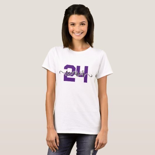 T-shirt Moderne Senior Swash 2024 en Royal Purple (Devant entier)