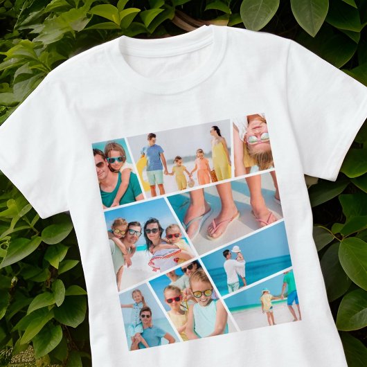 T-shirt Moderne Simple Amusement Personnalisé 9 Images Col