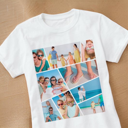 T-shirt Moderne Simple Amusement Personnalisé 9 Images Col