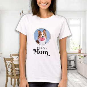 T-shirt Moderne Simple Animaux de compagnie Maman Photo pe