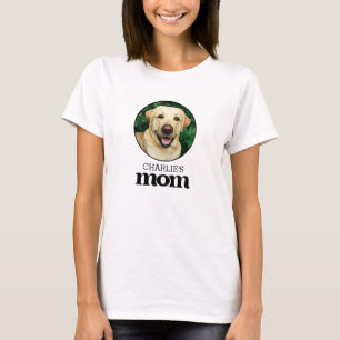 T-shirt Moderne Simple Pet Maman Photo personnalisée