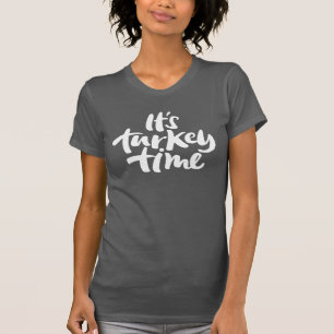 T-shirt Moderne Son Temps Turquie Thanksgiving Letters