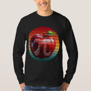 T-shirt Moderne Vintage Tendance Pi Day Pomme Fruit