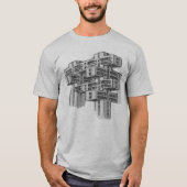 T-shirt moderniste d'architecture de Brutalist (Devant)