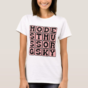 T-shirt Modeste Moussorgski, compositeur russe