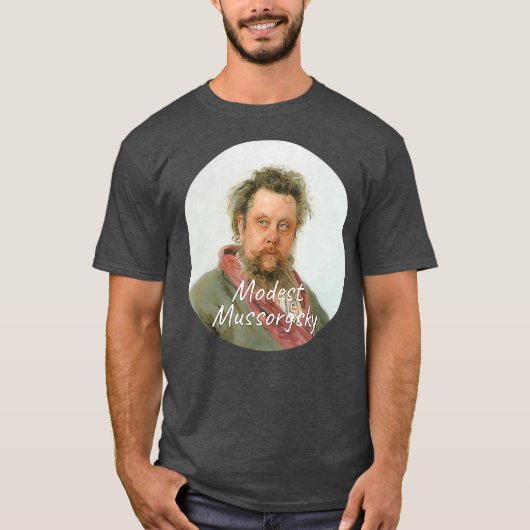 T-shirt Modeste Mussorgsky Composer Portrait (Devant)