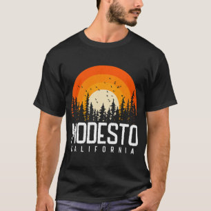 T-shirt Modesto California CA Vintage les années 70 80s 90