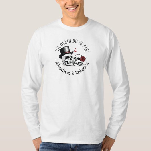 T-shirt Modifiable jusqu'à la mort Do us Part Mariage (Devant)