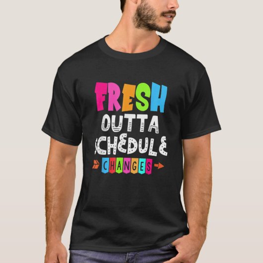 T-shirt Modifications du calendrier des sorties fraîches (Devant)