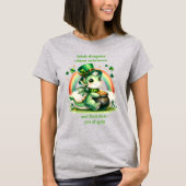 T-shirt Modifier le texte, St patrick Dragon Rainbow Pot G (Devant)