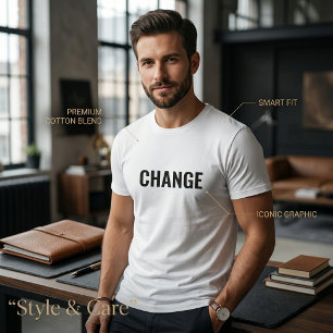 T-shirt Modifier l'énoncé de texte Tee for Men Personnalis