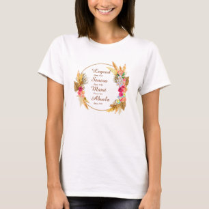 T-shirt Modifier N'IMPORTE QUEL Nom Date Légende Senora Ma