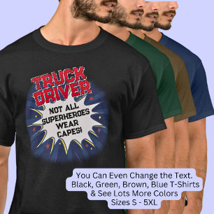 T-shirt Modifier N'Importe Quel Texte, PILOTE DE CAMION, P