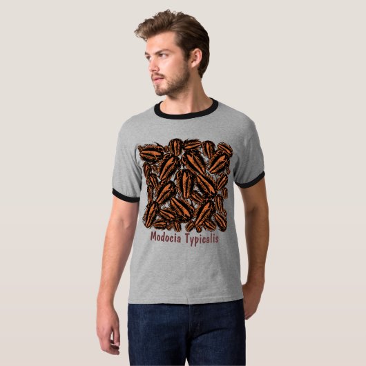 T-shirt Modocia Typicalis - essaim de trilobite fossile (Devant entier)