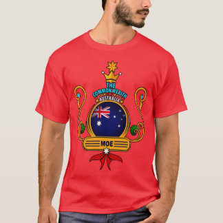 T-shirt Moe town Australian Drapeau Souvenir