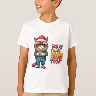 T-shirt Moeur de Noël de chat grincheux