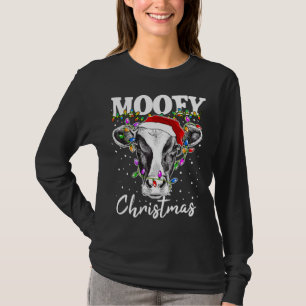 T-shirt Moey Noël Père Noël illuminations de Noël Vaches A