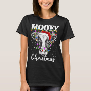 T-shirt Moey Noël Père Noël illuminations de Noël Vaches A