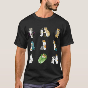 T-shirt Mofu Sand Cute Cat Dessin Motif et Pack .png