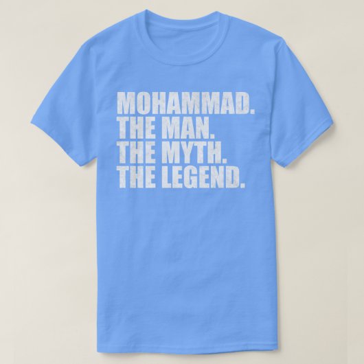 T-shirt Mohammad Mohammad Nom Mohammad prénom (Design devant)