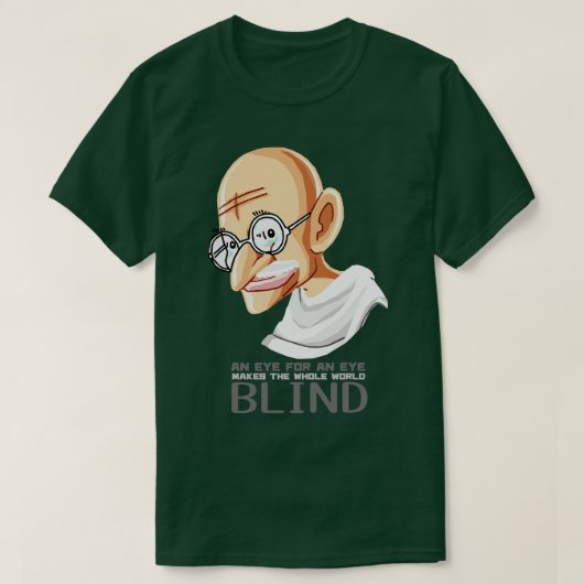 T-shirt Mohandas Karamchand Gandhi (Design devant)