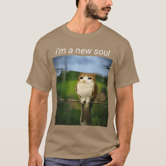 T-shirt Moi drôle miaulement Mème chat hibou Mème brainrot