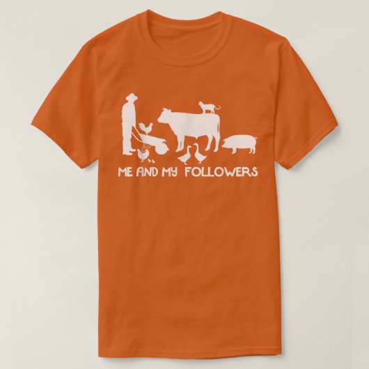 T-shirt Moi et mes abonnés Campagne drôle Farmer (Design devant)