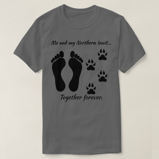 T-shirt Moi et mes Inuits du Nord Ensemble pour toujours (Design devant)