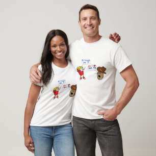 T-shirt moi français toi drôle américain pomme de terre at
