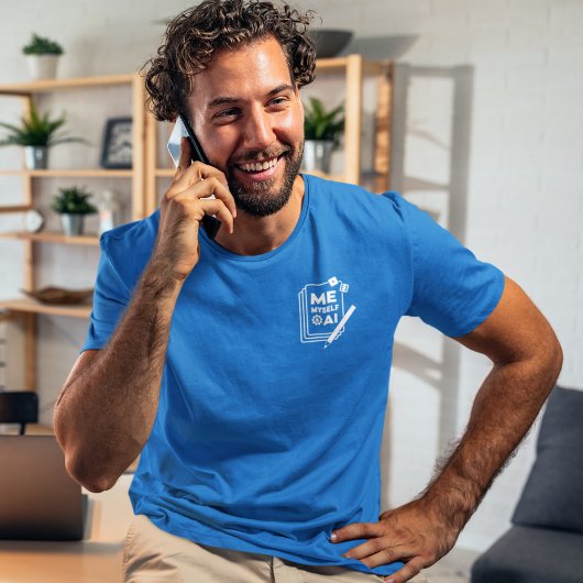 T-shirt Moi, moi et IA, Chemise Homme d'Art Blanc