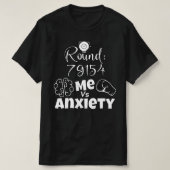 T-shirt moi vs anxiété (Design devant)