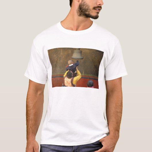 T-shirt Moine bouddhiste tibétain levant un garçon pour so (Devant)
