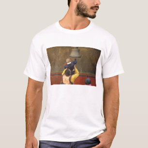 T-shirt moine bouddhiste tibétain soulevant un garçon pour