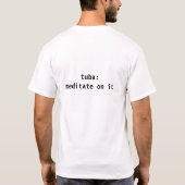 T-shirt moine de tuba (Dos)