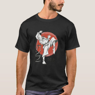 T-shirt moine japonais asiatique combattant shao ling