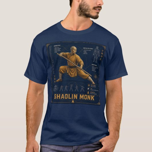 T-shirt Moine Shaolin (Devant)