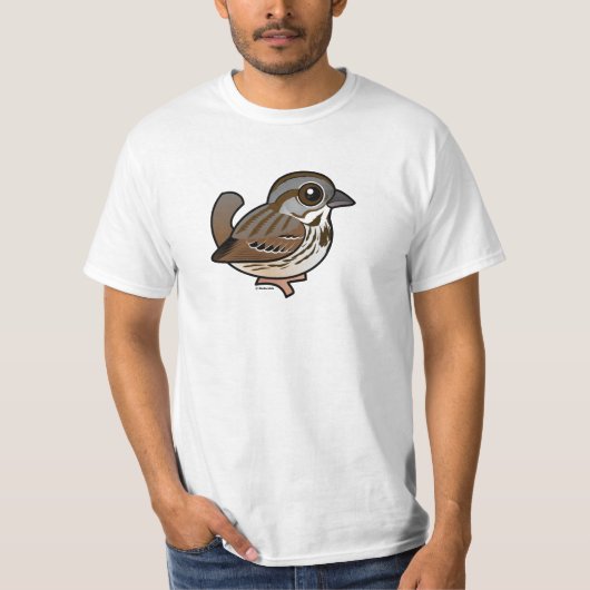 T-shirt Moineau de chanson de Birdorable (Devant)