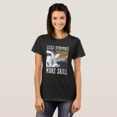 T-shirt Moins De Chaînes Plus De Citation De Compétence Po (Devant entier)