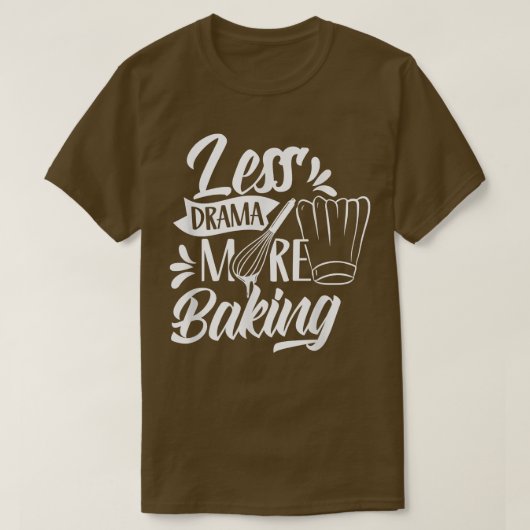 T-shirt Moins De Drame Plus Motivation De Cuisine Sports D (Design devant)
