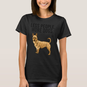 T-shirt Moins de gens Plus de chiens Australian Terrier In