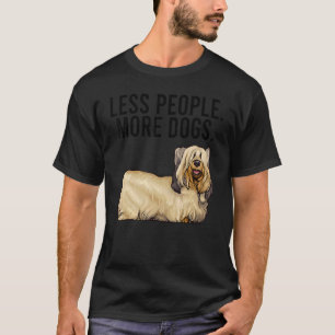 T-shirt Moins de gens Plus de chiens Skye Terrier Introver