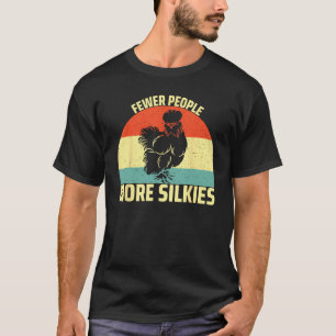 T-shirt Moins de gens plus de soies  Poule soyeuse