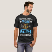 T-shirt Moins de Lyre dramatique (Devant entier)