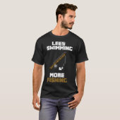 T-shirt Moins de natation Plus de pêche (Devant entier)