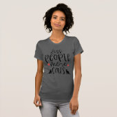 T-shirt Moins de Personnes Plus de Chats (Devant entier)