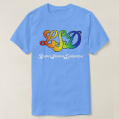 T-shirt Moins lent Delaware Multicolor 1960 (Design devant)