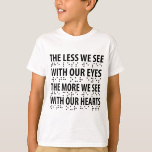 T-shirt Moins On Voit Avec Nos Yeux - Éclaircissement Brai
