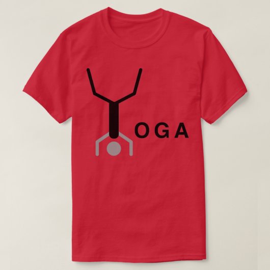 T-shirt Moins typographique de conception de mots de yoga (Design devant)