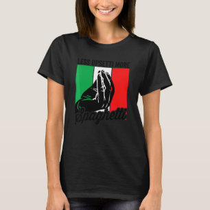 T-shirt Moins Upsetti Plus Spaghetti Italia Mens Italien S