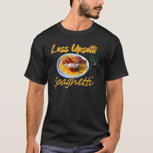 T-shirt Moins Upsetti Plus Spaghetti Lover Italien Pasta M